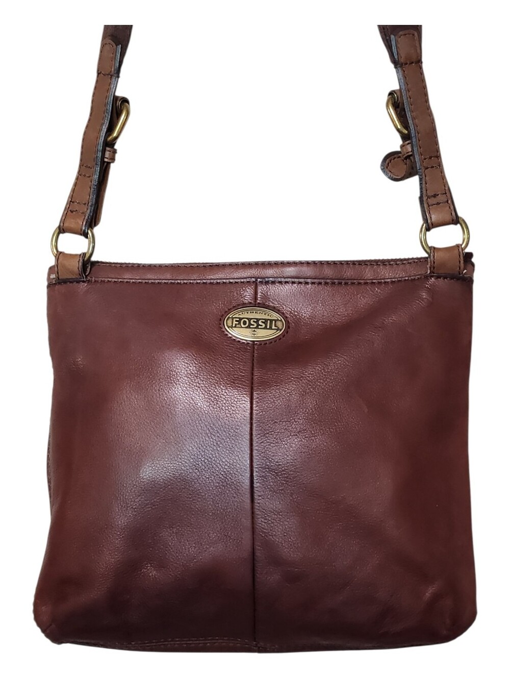 Vintage Fossil Explorer Leather Crossbody Bag